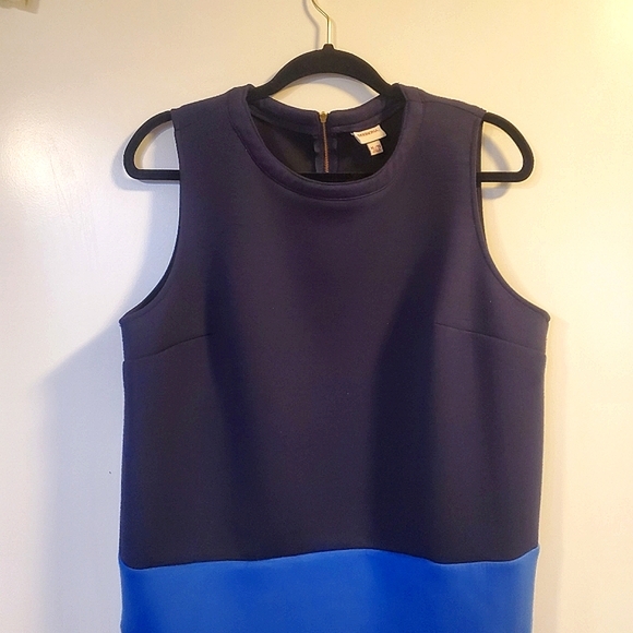 Merona Two-Tone Colorblock Midi Dress - Picture 3 of 10